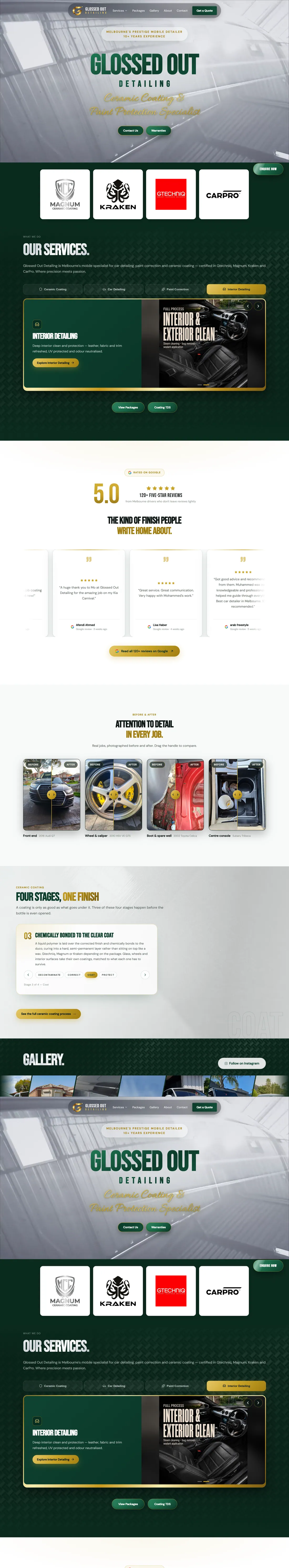 Glossed Out Detailing website