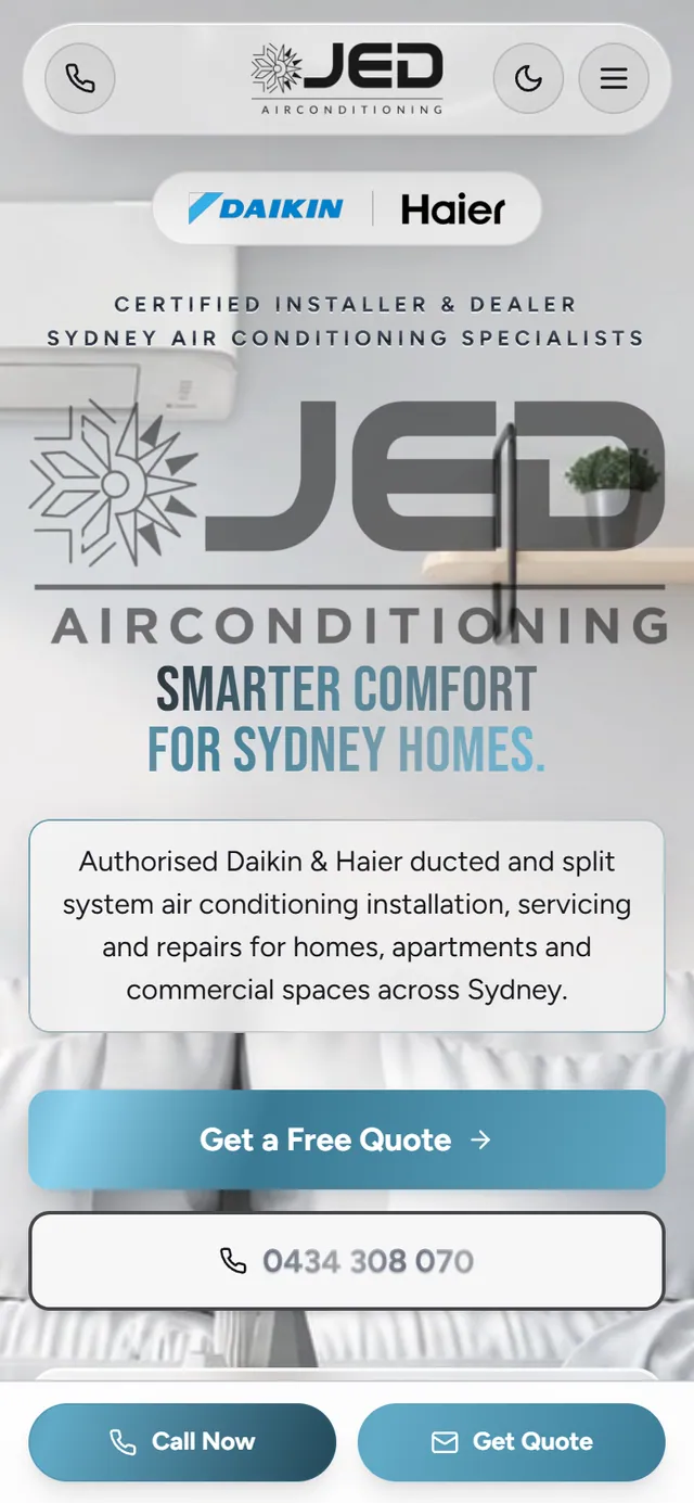 JED Air Conditioning, mobile
